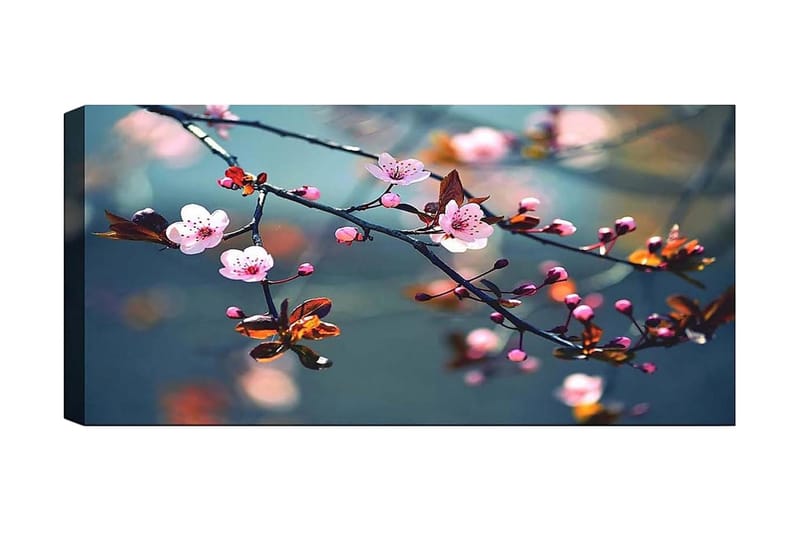 Canvasbilde YTY Floral & Botanical Flerfarget - 120x50 cm - Interiør - Maleri & posters - Lerretsbilder