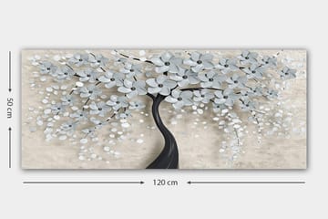 Canvasbilde YTY Floral & Botanical Flerfarget - 120x50 cm - Interiør - Maleri & posters - Lerretsbilder