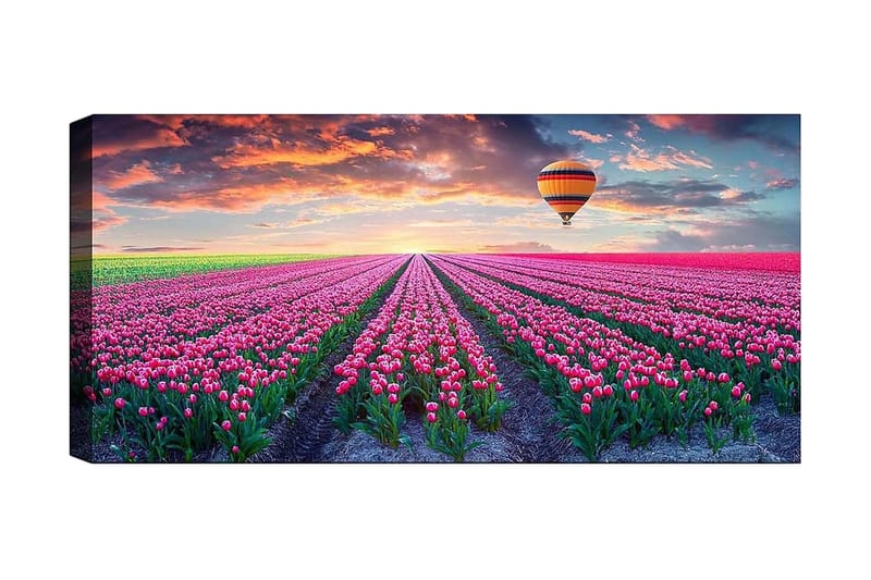 Canvasbilde YTY Floral & Botanical Flerfarget - 120x50 cm - Interiør - Maleri & posters - Lerretsbilder