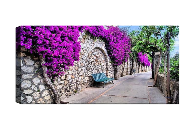Canvasbilde YTY Floral & Botanical Flerfarget - 120x50 cm - Interiør - Maleri & posters - Lerretsbilder