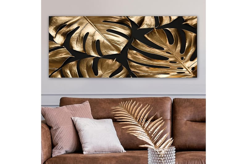 Canvasbilde YTY Floral & Botanical Flerfarget - 120x50 cm - Interiør - Maleri & posters - Lerretsbilder