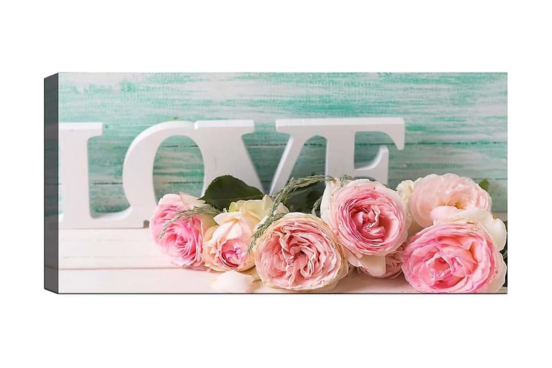 Canvasbilde YTY Floral & Botanical Flerfarget - 120x50 cm - Interiør - Maleri & posters - Lerretsbilder