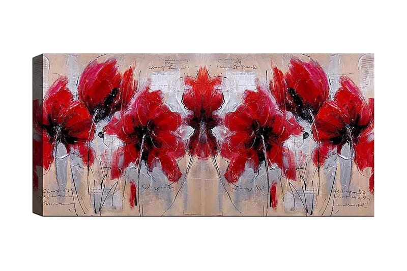 Canvasbilde YTY Floral & Botanical Flerfarget - 120x50 cm - Interiør - Maleri & posters - Lerretsbilder