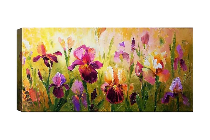 Canvasbilde YTY Floral & Botanical Flerfarget - 120x50 cm - Interiør - Maleri & posters - Lerretsbilder