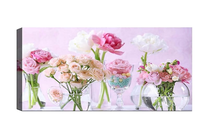 Canvasbilde YTY Floral & Botanical Flerfarget - 120x50 cm - Interiør - Maleri & posters - Lerretsbilder