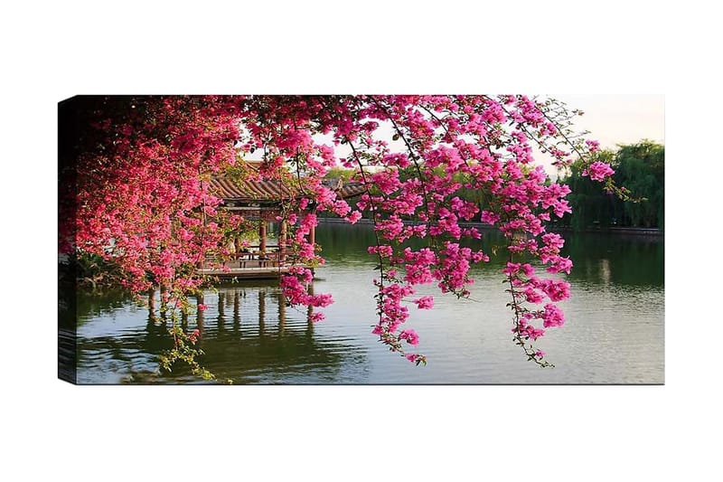 Canvasbilde YTY Floral & Botanical Flerfarget - 120x50 cm - Interiør - Maleri & posters - Lerretsbilder