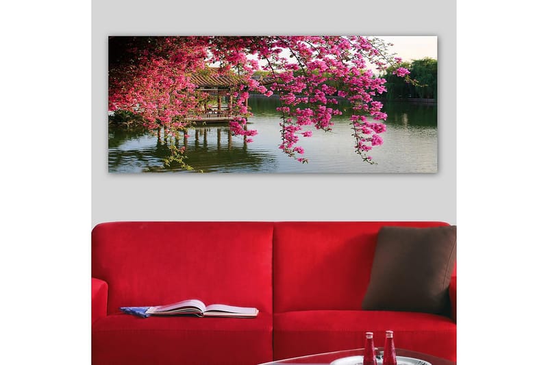 Canvasbilde YTY Floral & Botanical Flerfarget - 120x50 cm - Interiør - Maleri & posters - Lerretsbilder