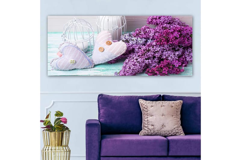 Canvasbilde YTY Floral & Botanical Flerfarget - 120x50 cm - Interiør - Maleri & posters - Lerretsbilder