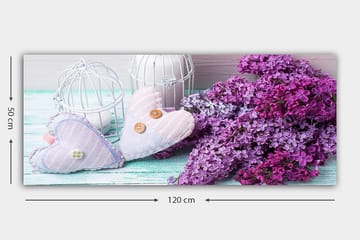 Canvasbilde YTY Floral & Botanical Flerfarget - 120x50 cm - Interiør - Maleri & posters - Lerretsbilder