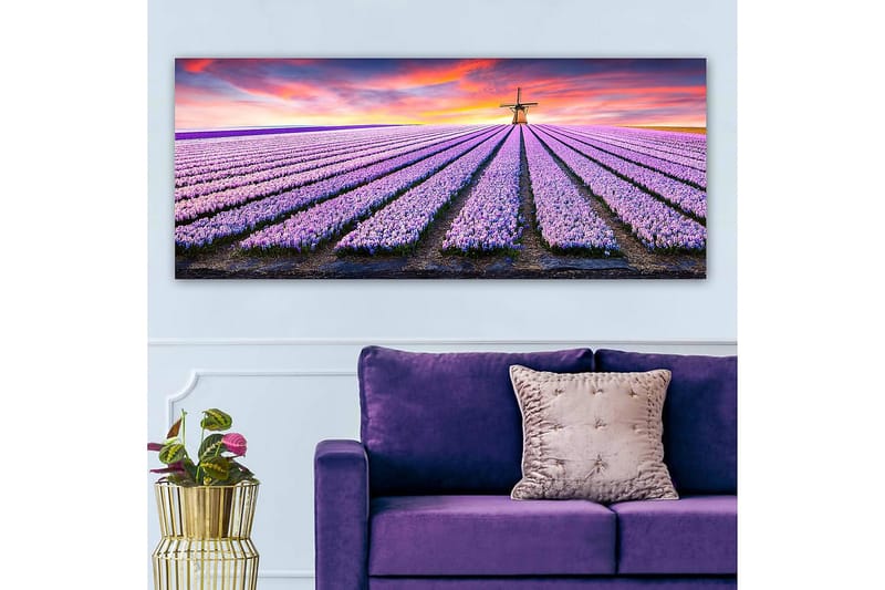 Canvasbilde YTY Floral & Botanical Flerfarget - 120x50 cm - Interiør - Maleri & posters - Lerretsbilder
