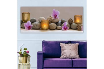 Canvasbilde YTY Floral & Botanical Flerfarget - 120x50 cm - Interiør - Maleri & posters - Lerretsbilder
