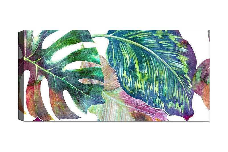 Canvasbilde YTY Floral & Botanical Flerfarget - 120x50 cm - Interiør - Maleri & posters - Lerretsbilder