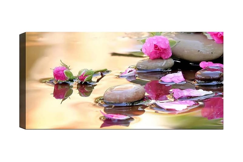 Canvasbilde YTY Floral & Botanical Flerfarget - 120x50 cm - Interiør - Maleri & posters - Lerretsbilder