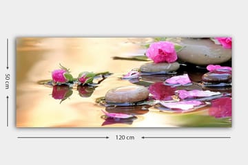 Canvasbilde YTY Floral & Botanical Flerfarget - 120x50 cm - Interiør - Maleri & posters - Lerretsbilder
