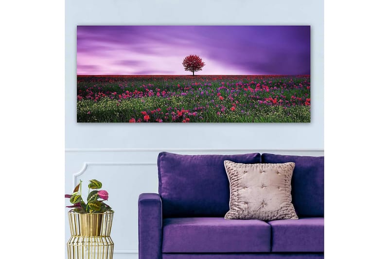 Canvasbilde YTY Floral & Botanical Flerfarget - 120x50 cm - Interiør - Maleri & posters - Lerretsbilder
