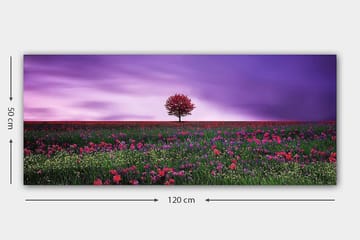 Canvasbilde YTY Floral & Botanical Flerfarget - 120x50 cm - Interiør - Maleri & posters - Lerretsbilder