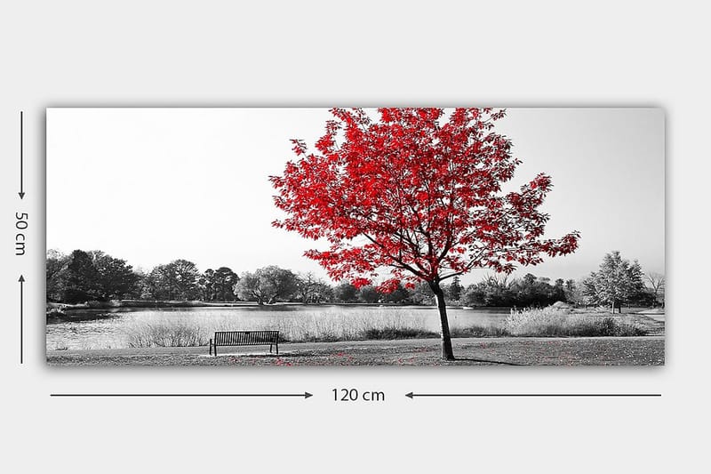 Canvasbilde YTY Floral & Botanical Flerfarget - 120x50 cm - Interiør - Maleri & posters - Lerretsbilder