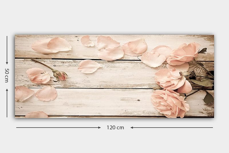 Canvasbilde YTY Floral & Botanical Flerfarget - 120x50 cm - Interiør - Maleri & posters - Lerretsbilder