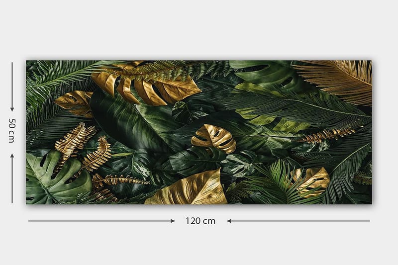 Canvasbilde YTY Floral & Botanical Flerfarget - 120x50 cm - Interiør - Maleri & posters - Lerretsbilder