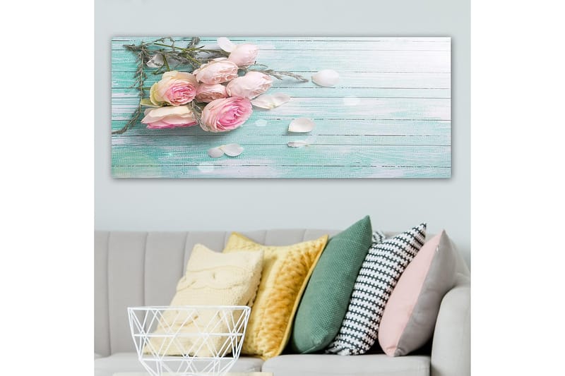 Canvasbilde YTY Floral & Botanical Flerfarget - 120x50 cm - Interiør - Maleri & posters - Lerretsbilder