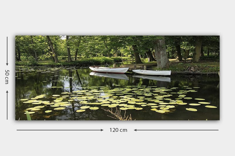 Canvasbilde YTY Floral & Botanical Flerfarget - 120x50 cm - Interiør - Maleri & posters - Lerretsbilder