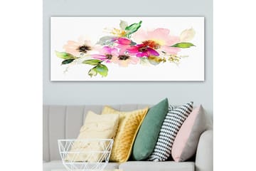 Canvasbilde YTY Floral & Botanical Flerfarget - 120x50 cm - Interiør - Maleri & posters - Lerretsbilder