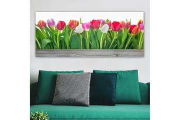 Canvasbilde YTY Floral & Botanical Flerfarget - 120x50 cm - Interiør - Maleri & posters - Lerretsbilder