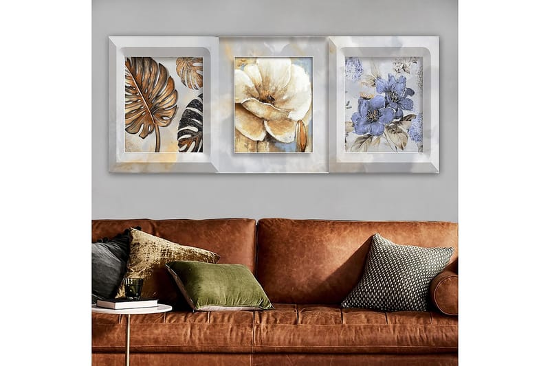 Canvasbilde YTY Floral & Botanical Flerfarget - 120x50 cm - Interiør - Maleri & posters - Lerretsbilder