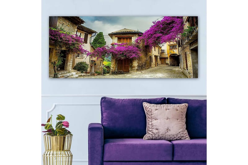 Canvasbilde YTY Floral & Botanical Flerfarget - 120x50 cm - Interiør - Maleri & posters - Lerretsbilder