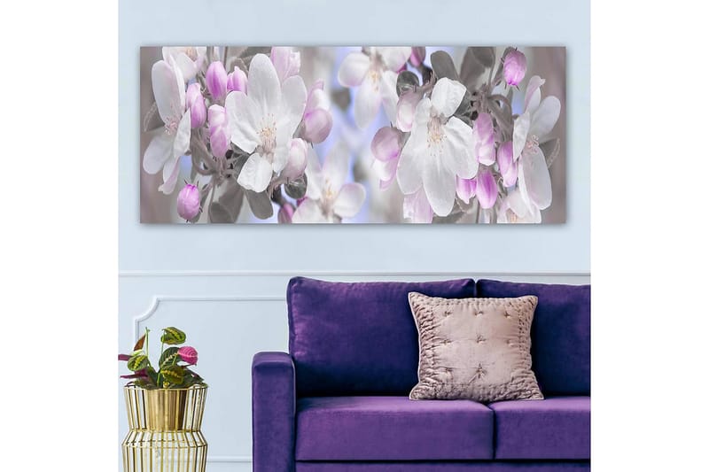 Canvasbilde YTY Floral & Botanical Flerfarget - 120x50 cm - Interiør - Maleri & posters - Lerretsbilder