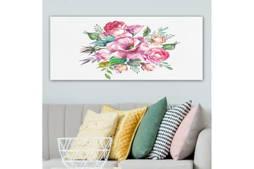 Canvasbilde YTY Floral & Botanical Flerfarget - 120x50 cm - Interiør - Maleri & posters - Lerretsbilder