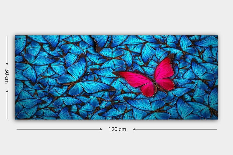 Canvasbilde YTY Floral & Botanical Flerfarget - 120x50 cm - Interiør - Maleri & posters - Lerretsbilder