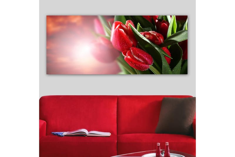 Canvasbilde YTY Floral & Botanical Flerfarget - 120x50 cm - Interiør - Maleri & posters - Lerretsbilder