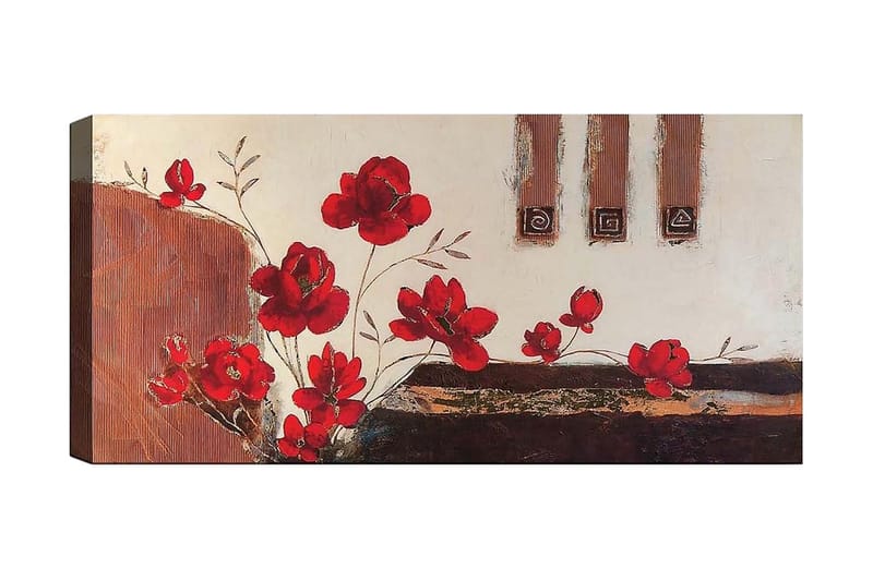 Canvasbilde YTY Floral & Botanical Flerfarget - 120x50 cm - Interiør - Maleri & posters - Lerretsbilder