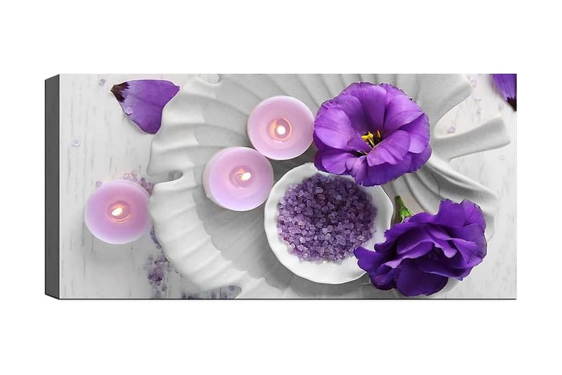 Canvasbilde YTY Floral & Botanical Flerfarget - 120x50 cm - Interiør - Maleri & posters - Lerretsbilder