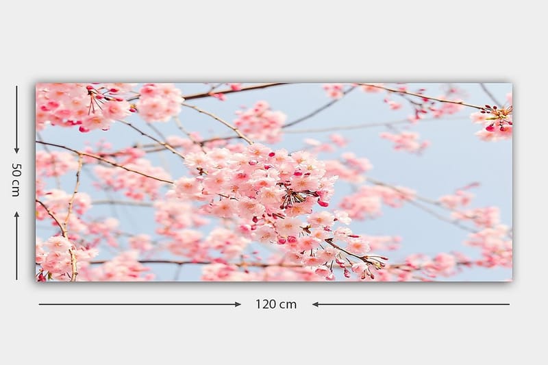 Canvasbilde YTY Floral & Botanical Flerfarget - 120x50 cm - Interiør - Maleri & posters - Lerretsbilder