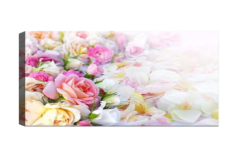 Canvasbilde YTY Floral & Botanical Flerfarget - 120x50 cm - Interiør - Maleri & posters - Lerretsbilder