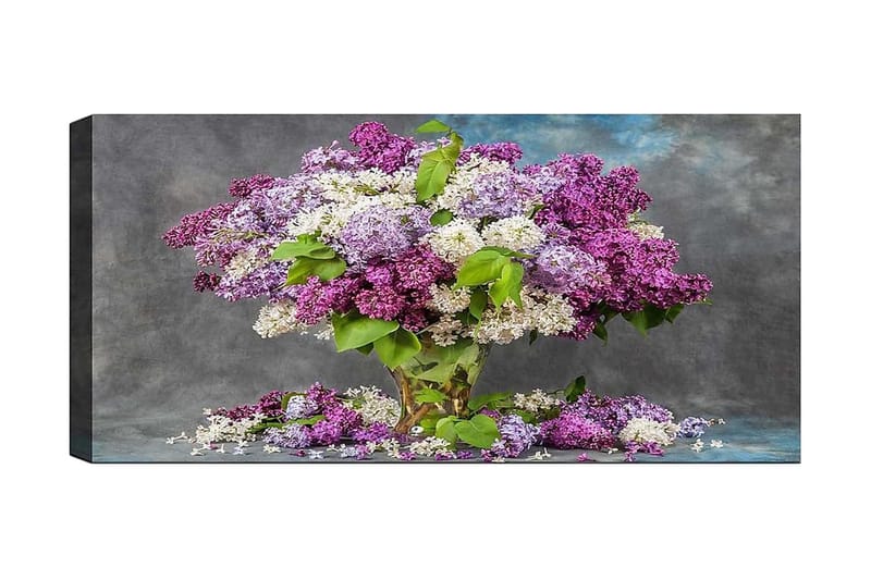 Canvasbilde YTY Floral & Botanical Flerfarget - 120x50 cm - Interiør - Maleri & posters - Lerretsbilder