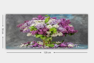 Canvasbilde YTY Floral & Botanical Flerfarget - 120x50 cm - Interiør - Maleri & posters - Lerretsbilder