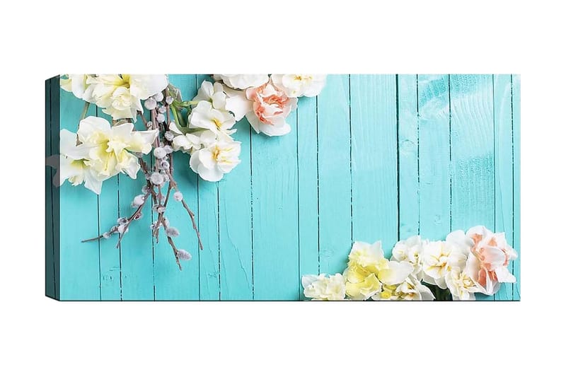 Canvasbilde YTY Floral & Botanical Flerfarget - 120x50 cm - Interiør - Maleri & posters - Lerretsbilder