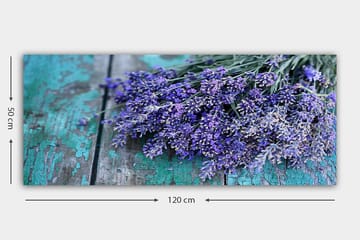 Canvasbilde YTY Floral & Botanical Flerfarget - 120x50 cm - Interiør - Maleri & posters - Lerretsbilder
