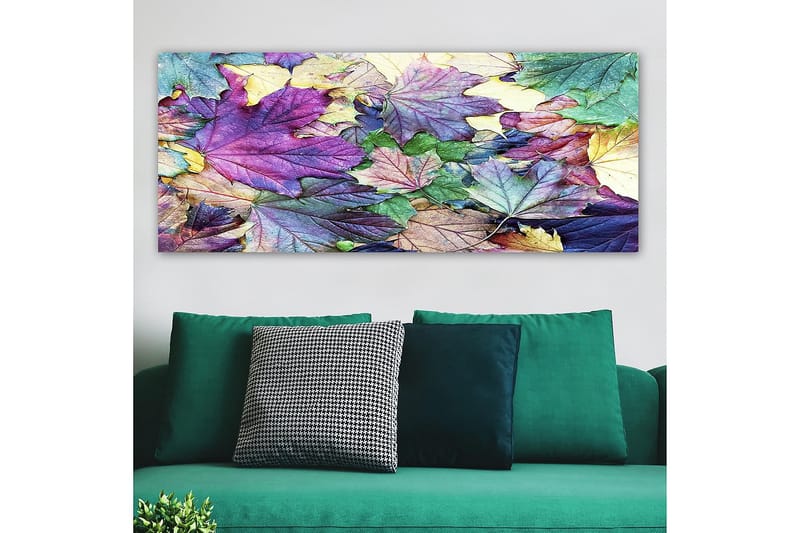 Canvasbilde YTY Floral & Botanical Flerfarget - 120x50 cm - Interiør - Maleri & posters - Lerretsbilder