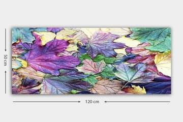 Canvasbilde YTY Floral & Botanical Flerfarget - 120x50 cm - Interiør - Maleri & posters - Lerretsbilder