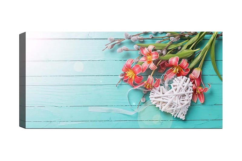 Canvasbilde YTY Floral & Botanical Flerfarget - 120x50 cm - Interiør - Maleri & posters - Lerretsbilder