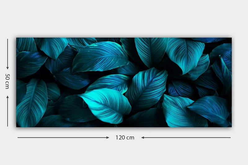 Canvasbilde YTY Floral & Botanical Flerfarget - 120x50 cm - Interiør - Maleri & posters - Lerretsbilder