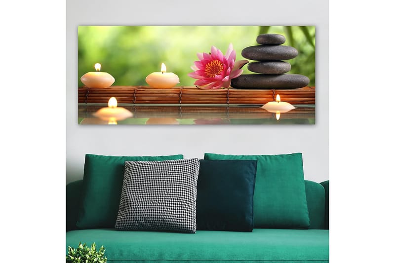 Canvasbilde YTY Floral & Botanical Flerfarget - 120x50 cm - Interiør - Maleri & posters - Lerretsbilder