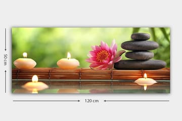 Canvasbilde YTY Floral & Botanical Flerfarget - 120x50 cm - Interiør - Maleri & posters - Lerretsbilder