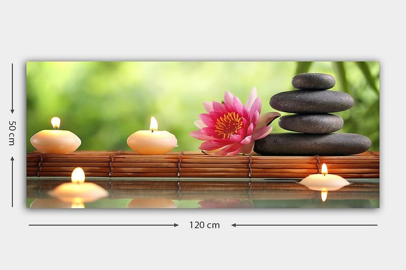 Canvasbilde YTY Floral & Botanical Flerfarget - 120x50 cm - Interiør - Maleri & posters - Lerretsbilder