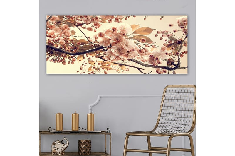 Canvasbilde YTY Floral & Botanical Flerfarget - 120x50 cm - Interiør - Maleri & posters - Lerretsbilder