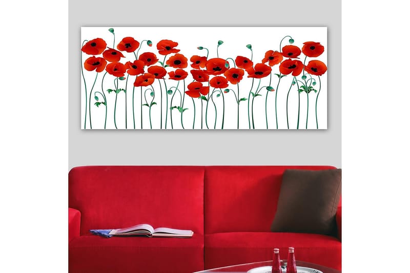 Canvasbilde YTY Floral & Botanical Flerfarget - 120x50 cm - Interiør - Maleri & posters - Lerretsbilder